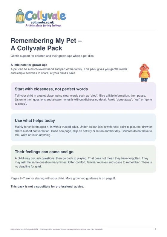 Cover of Remembering My Pet