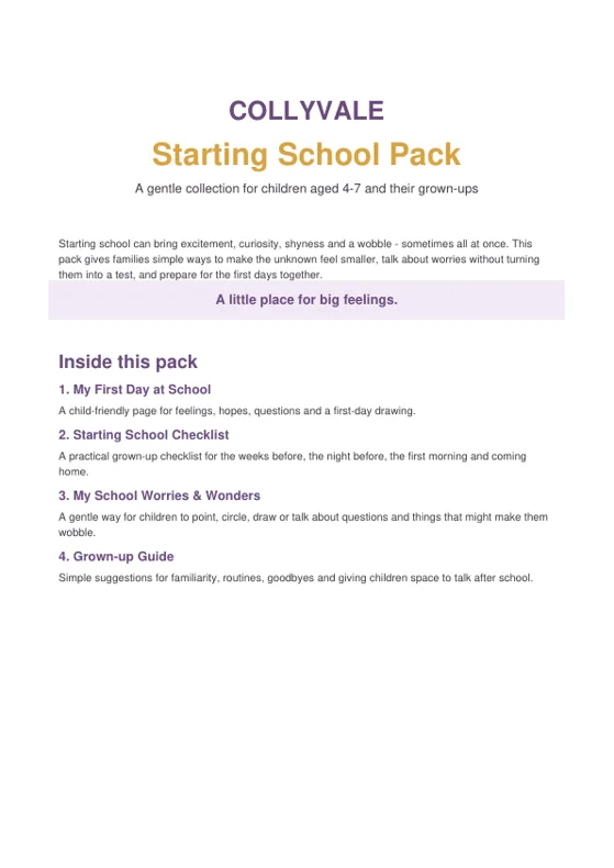 Cover of Starting School