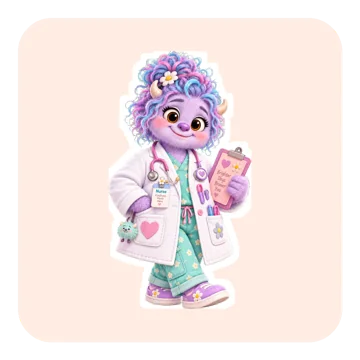 Nurse Nuzzle sticker