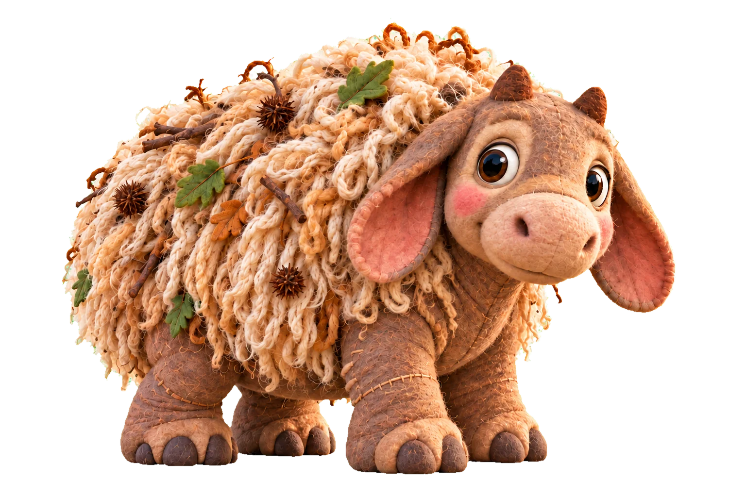 A Woollyback, a four-legged animal with a thick woolly back
