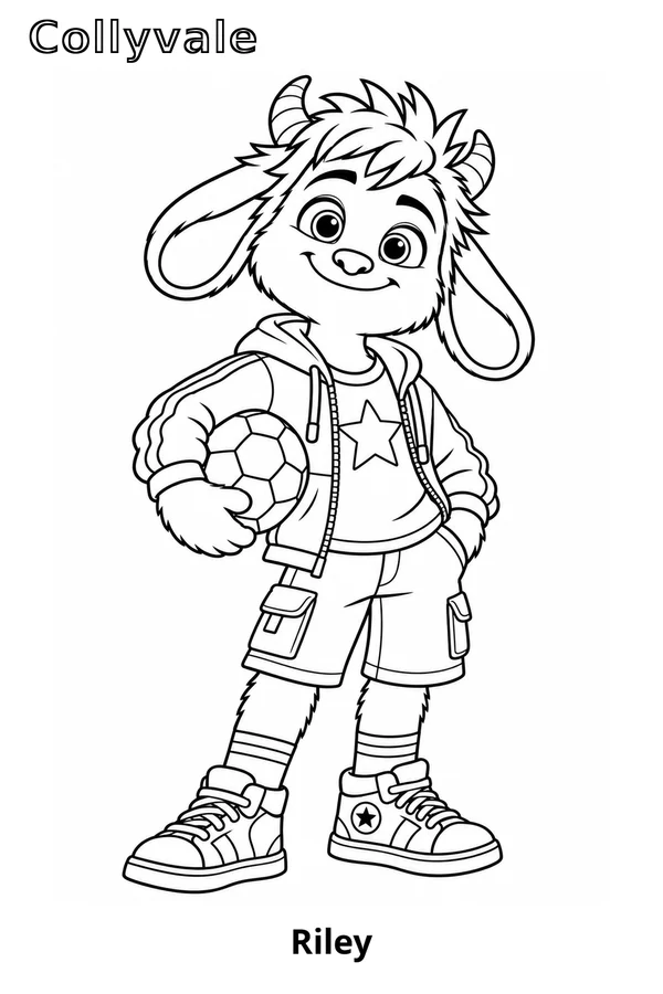 Riley coloring page preview