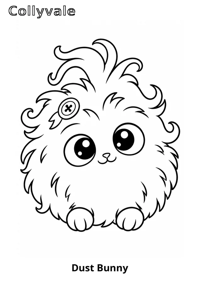Dust Bunny coloring page preview