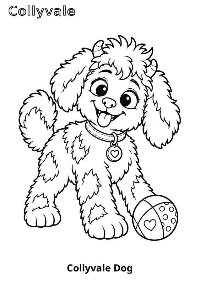 Collyvale Dog coloring page preview