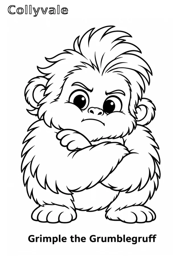 Grimple the Grumblegruff coloring page preview