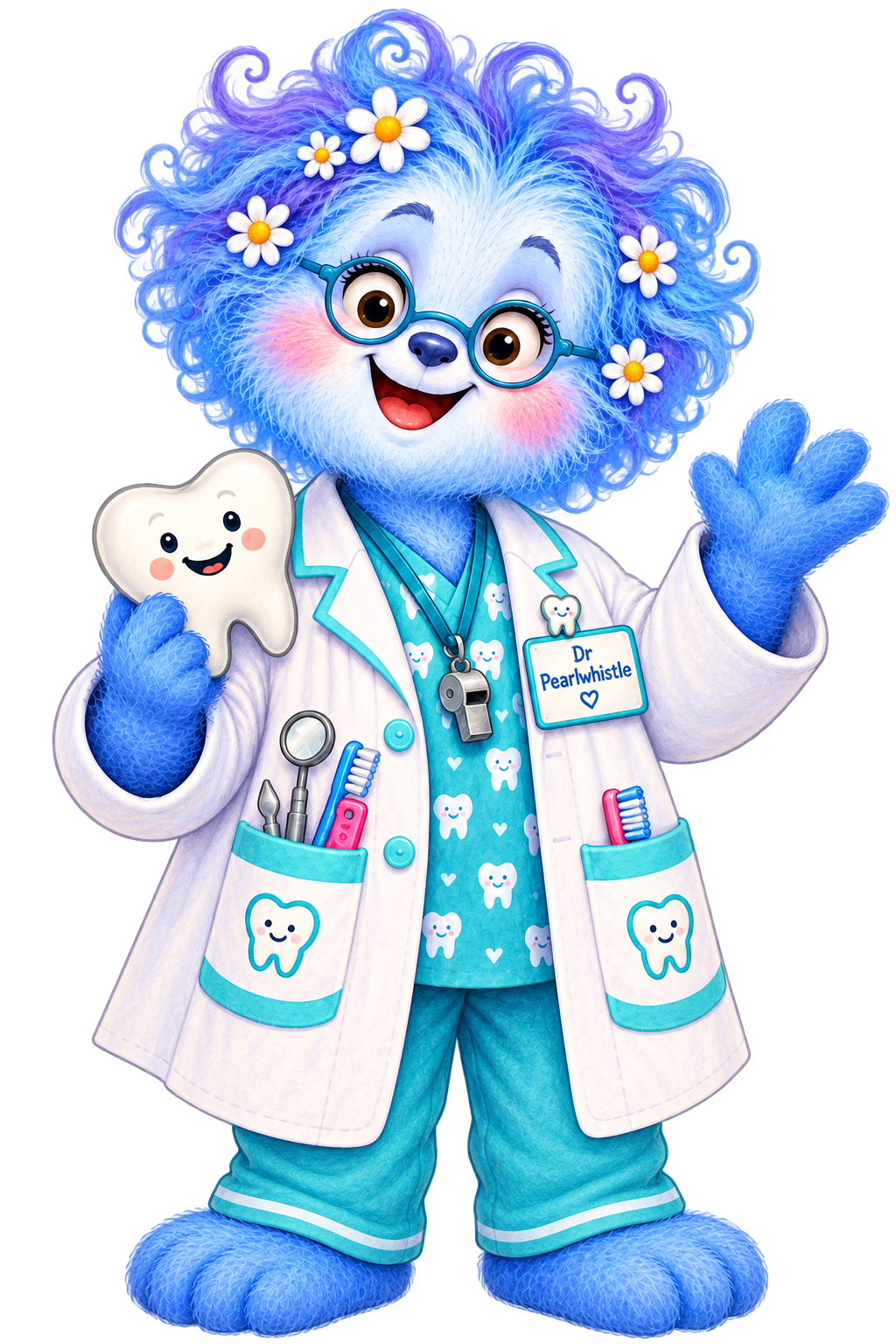 Dr. Pearlwhistle, the gentle Collywobble dentist